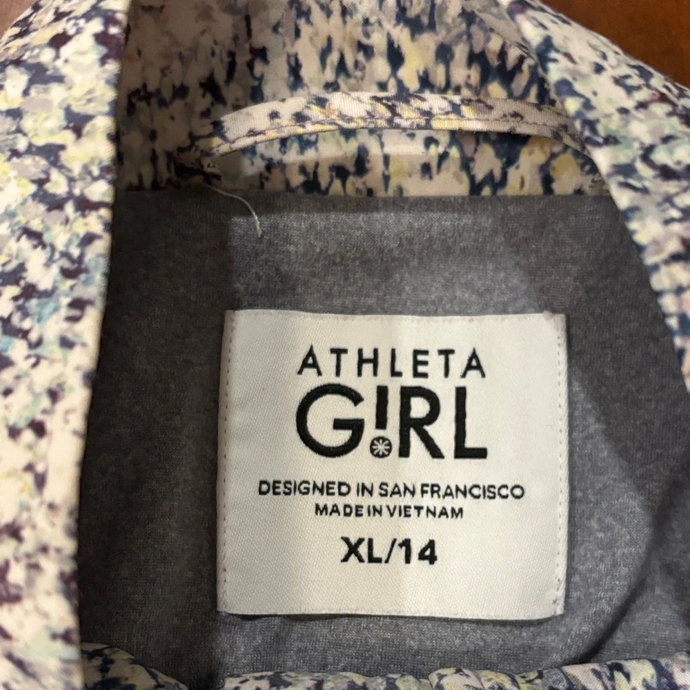 Athleta Girls Speckled Utility Jacket.  EUC. ‎ XL